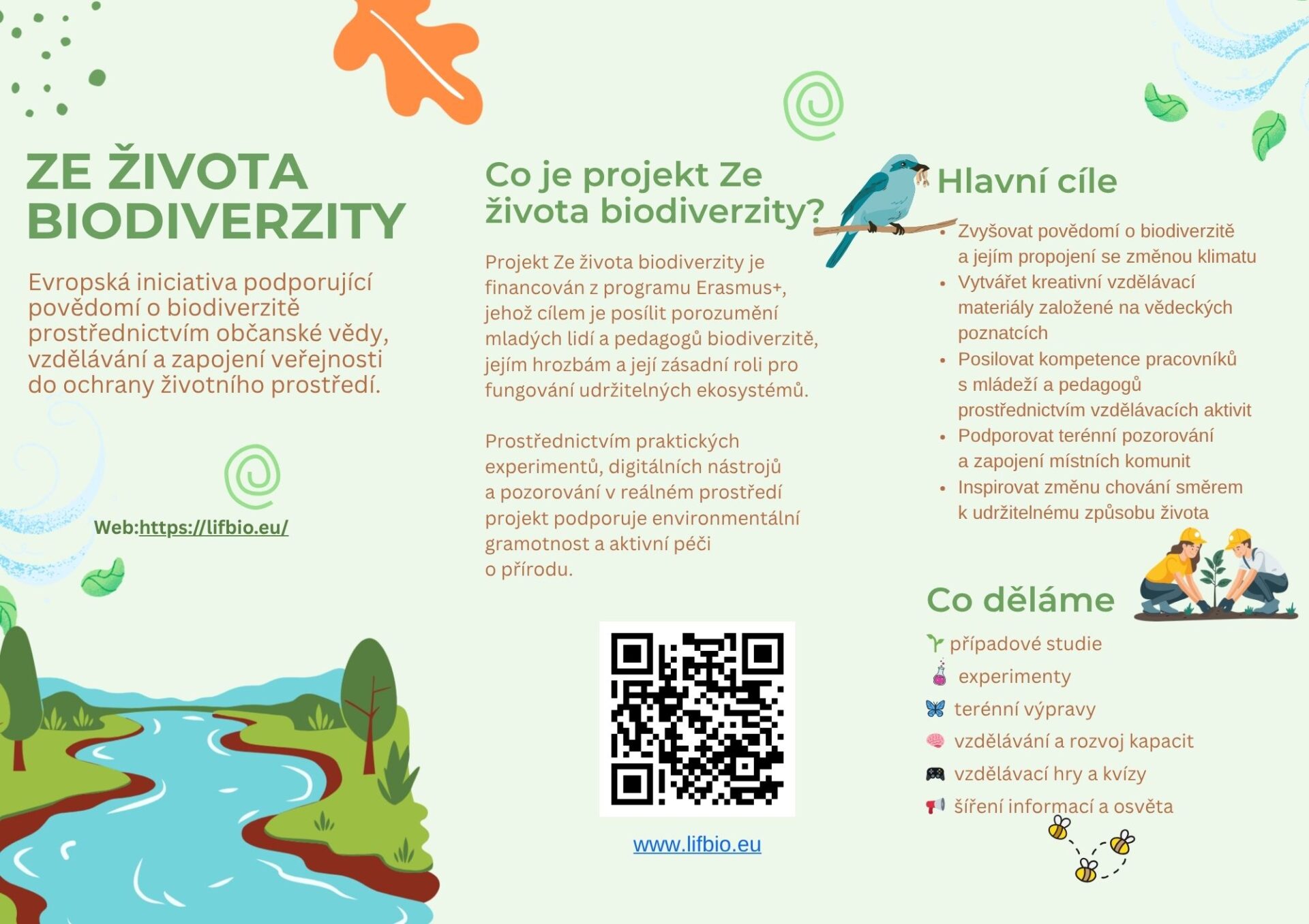 CZ LIFBIO brozura 1 | Podpora práce s mládeží v oblasti biodiverzity